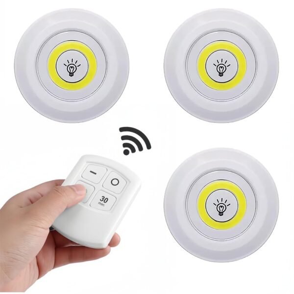 Jeu de 3 Lumières LED avec Télécommande