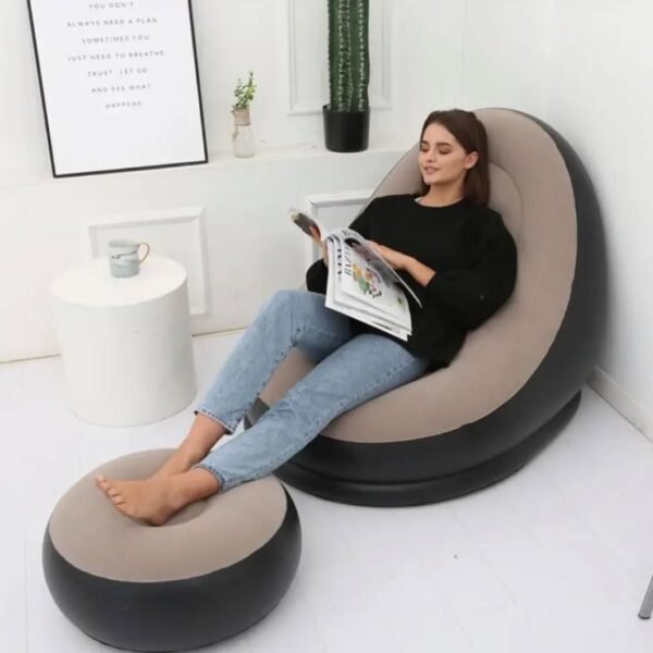 Fauteuil Gonflable avec avec Repose-Pied