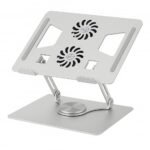 🛒 Support Ordinateur Portable YL-906 Rotatif 360° avec Double Ventilation – Aluminium Premium – Image 2